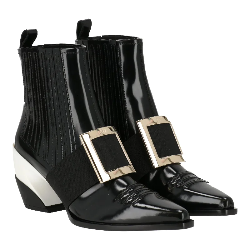 Roger Vivier Womens Black Boot