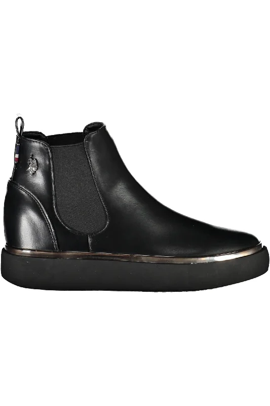 U.S. POLO ASSN. Chic Low Ankle Boot with Contrasting Women's Details