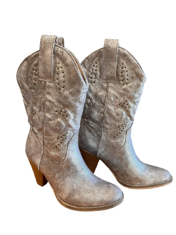 Women's Arienette Boots In Rustic Silver