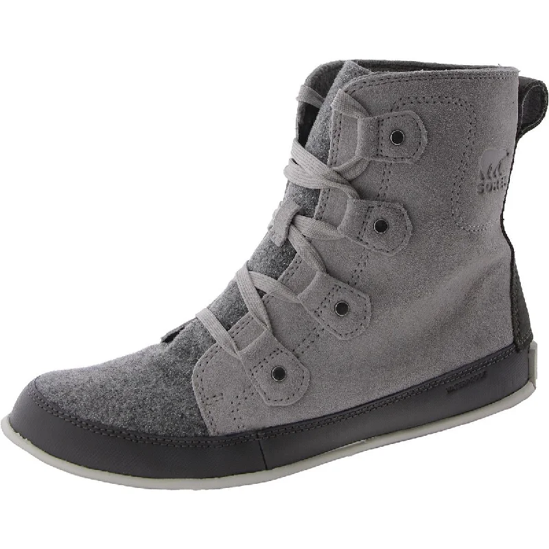 Womens Round toe Lace up Winter & Snow Boots