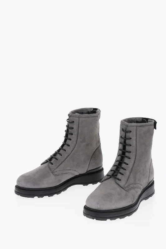 Woolrich Suede Work Combat Boot With Zip