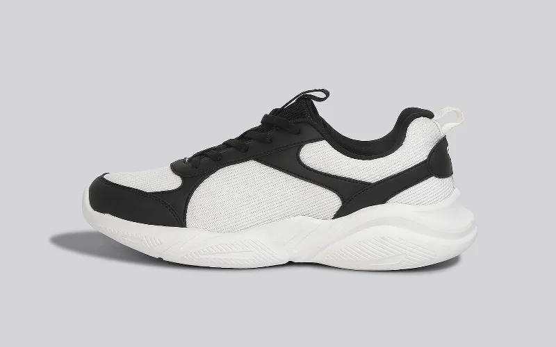 Men's Shock-Absorbing Shoes Chunky Blends : Black-White