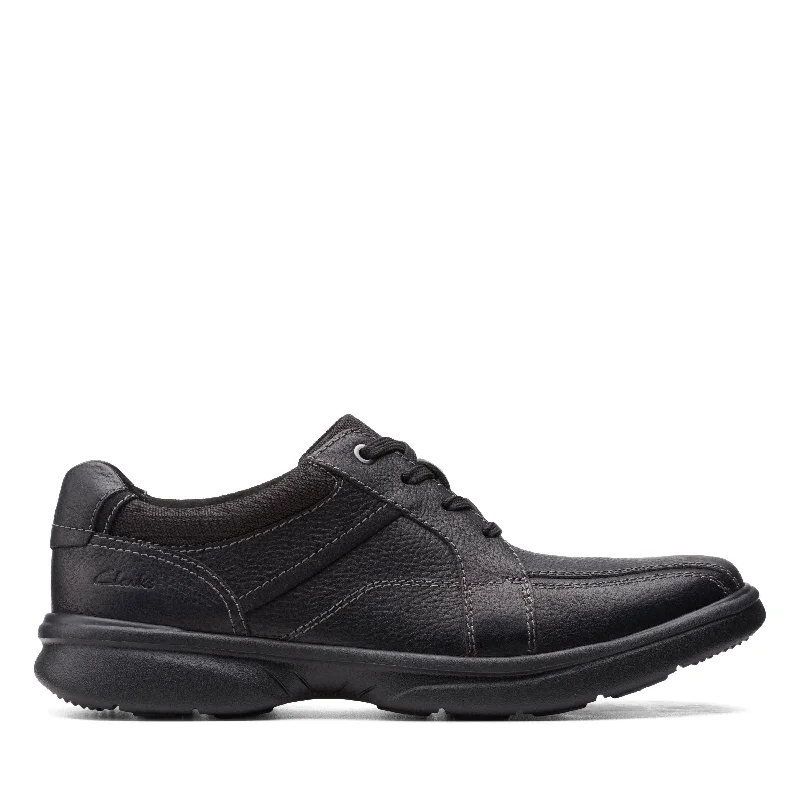 Men's Waterproof Shoes Clarks Bradley Walk in Black Leather