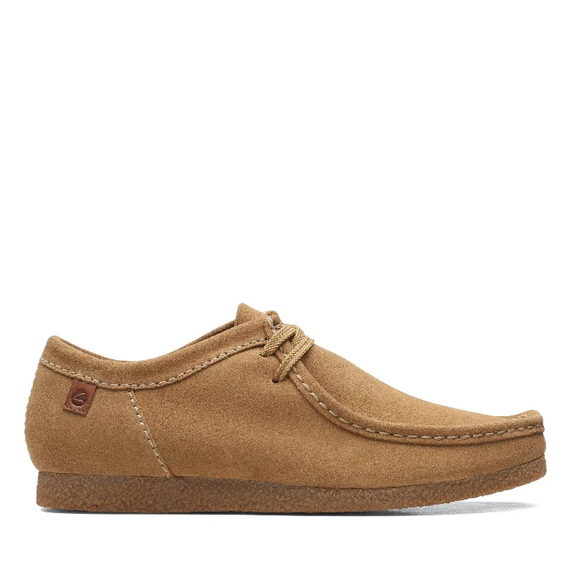 Men's Versatile Shoes Clarks Shacre II Run in Beige Suede