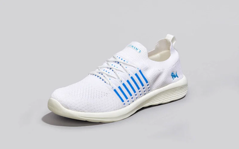 Men's Flexible Sole Boots Comfy Hustlers : White