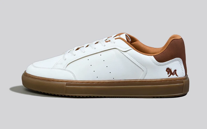 Best Price On Lightweight Shoes The Comfy Sleeks : White-Brown