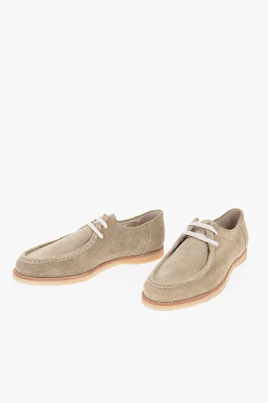 Seasonal Sale On High-Quality Shoes Corneliani Suede Lace-Up Shoes