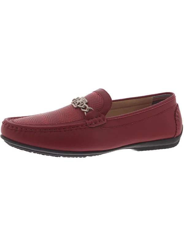 Men's Shock-Absorbing Shoes Cygnet Mens Leather Slip-On Loafers