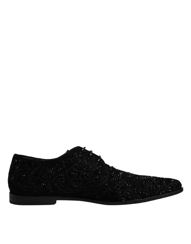 Exclusive Shoe Sale Event Happening Now Dolce & Gabbana Embellished Suede Derby Formal Men's Shoes Exclusive Shoe Sale Event Happening Now Dolce & Gabbana Embellished Suede Derby Formal Men's Shoes