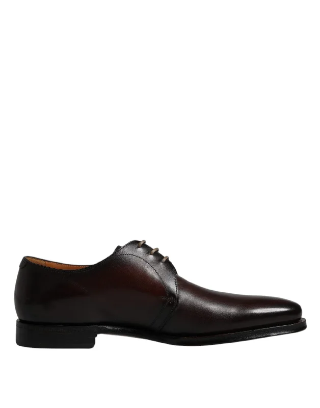 Get Stylish Shoes At Unbeatable Discounts Dolce & Gabbana  Leather Lace Up Men Derby Formal Men's Shoes