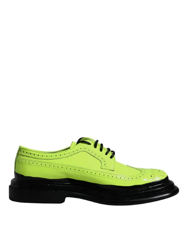 Get The Best Deals On Breathable Shoes Today Dolce & Gabbana Neon Leather Lace Up Derby Dress Men's Shoes Get The Best Deals On Breathable Shoes Today Dolce & Gabbana Neon Leather Lace Up Derby Dress Men's Shoes