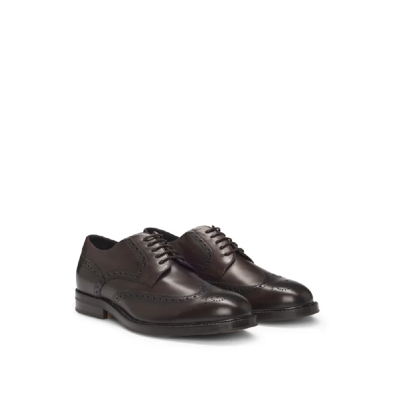 Men's Elegant Boots Dressletic Italian-made Derby shoes in leather