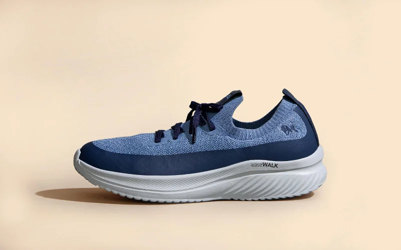 Get Stylish Shoes At Unbeatable Discounts Ease Walk Sneakers : Blue