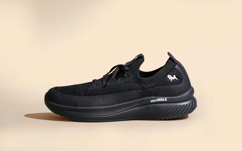 Weekend Special Offer On Sports Shoes Ease Walk Sneakers : Black