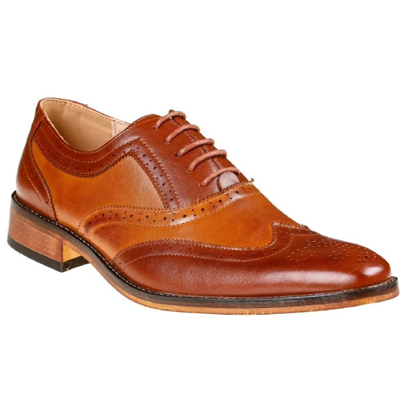 Men's Temperature-Regulating Shoes Gino Vitale Men's Two Tone Wing Tip Oxford Dress Shoes Men's Temperature-Regulating Shoes Gino Vitale Men's Two Tone Wing Tip Oxford Dress Shoes