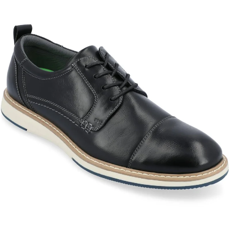 Men's Shock-Resistant Boots Jedd Mens Faux Leather Lace-Up Derby Shoes