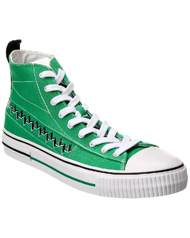 Men's Shock-Absorbing Boots KARL LAGERFELD Vulcanized Canvas High-Top Sneaker
