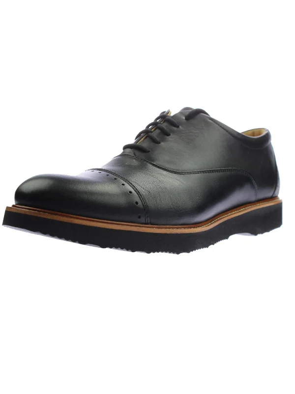 Men's Casual Shoes Market Cap Mens Leather Brogue Cap Toe Oxfords
