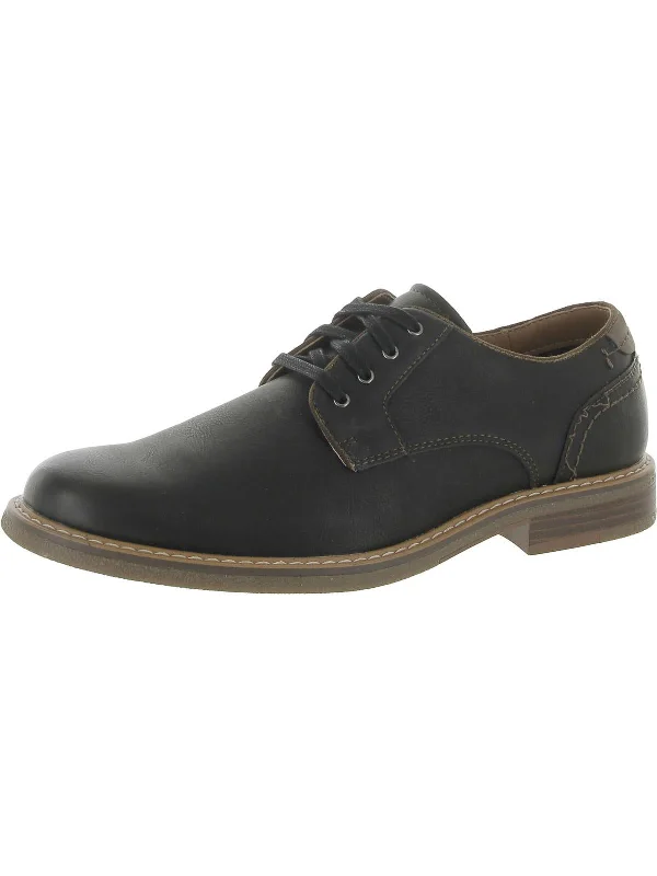 Get The Best Deals On Breathable Shoes Today Mens Faux Leather Burnished Oxfords