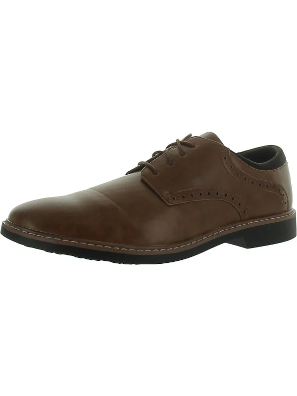 Men's Sporty Shoes Mens Leather Lace-Up Oxfords
