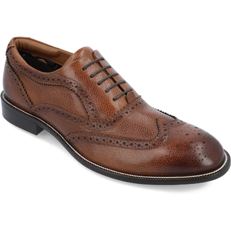Men's Handcrafted Boots Mens Leather Round Toe Oxfords