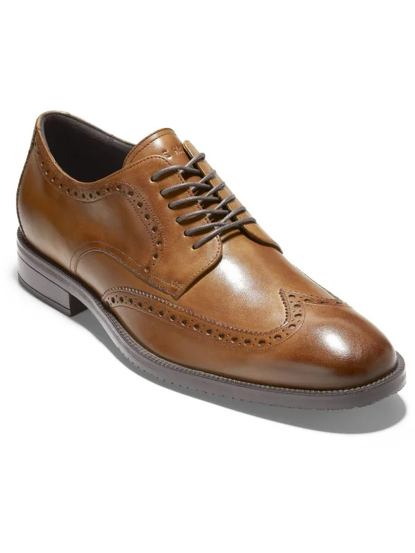 Men's Lightweight Boots Mens Wing Tip Leather Oxfords