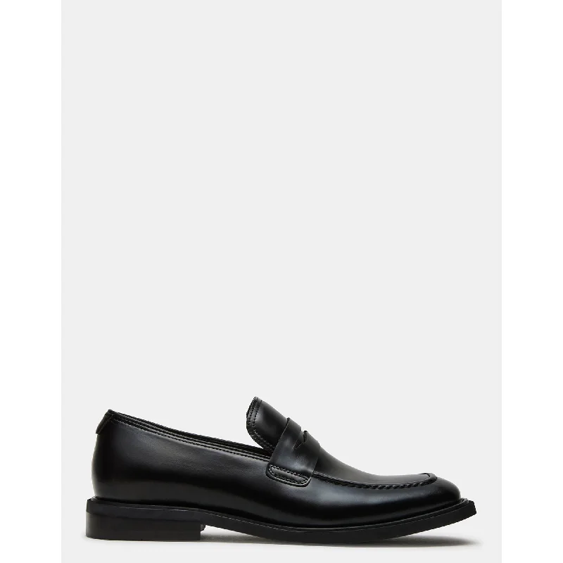 Men's Reinforced Sole Shoes Pericon Black Leather