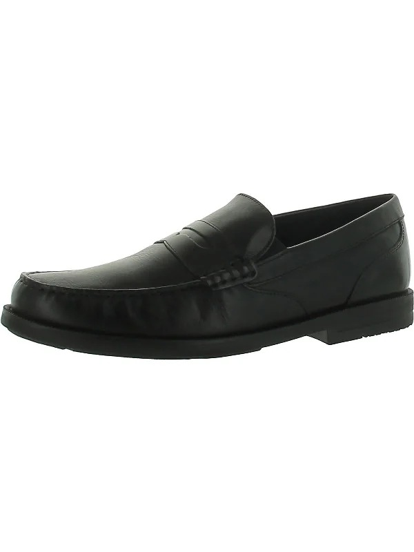 Men's Cozy Boots Preston Mens Leather Penny Loafers