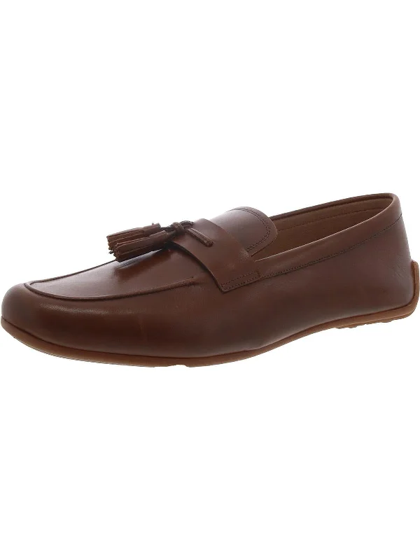 Men's Ultra-Light Shoes Reazor Tassell Mens Leather Slip-On Loafers
