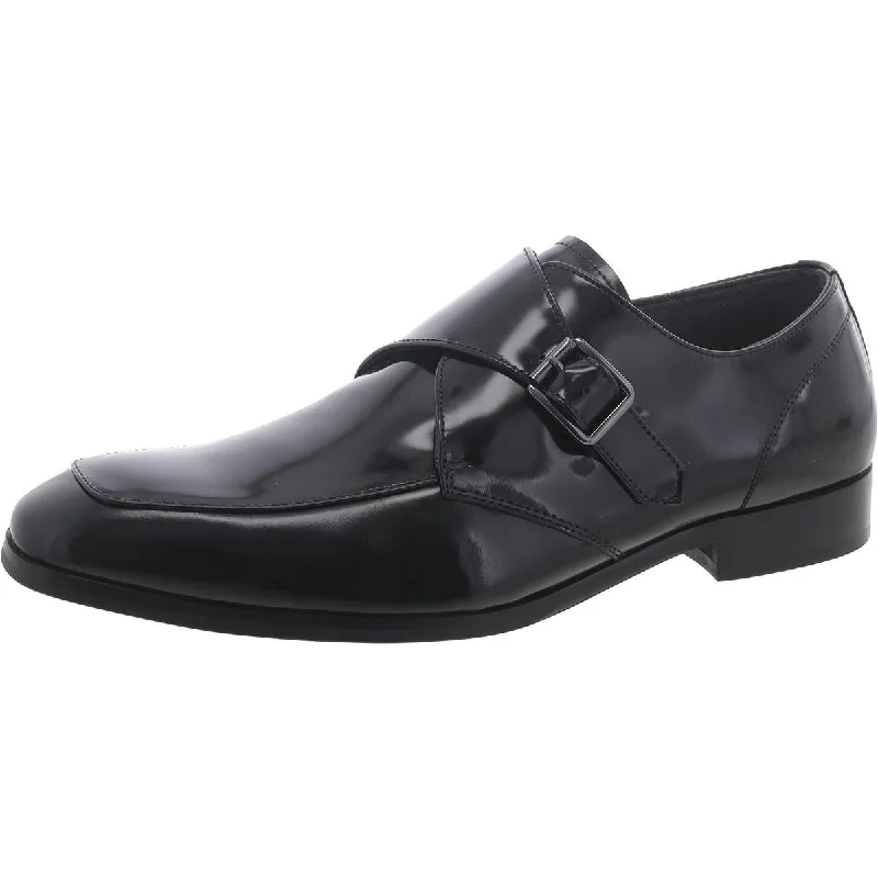 Men's Breathable Shoes Tenzy Mens Leather Single Monk Shoes
