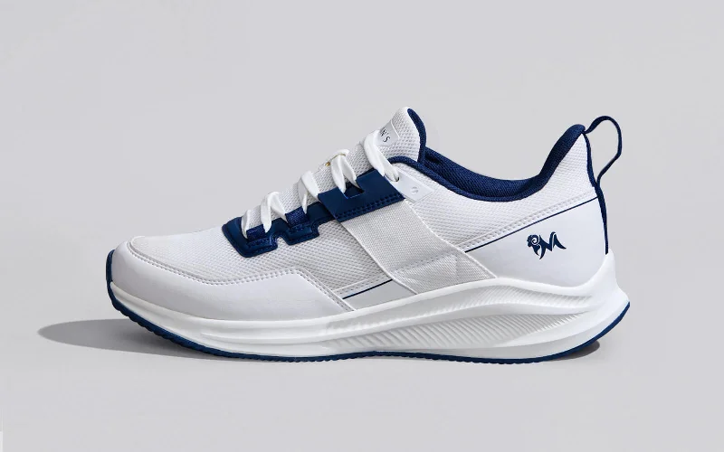 Men's Trendy Shoes The Exuberants : White-Blue
