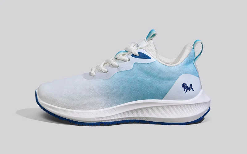 Men's Supportive Shoes The Spiffs : White - Aqua
