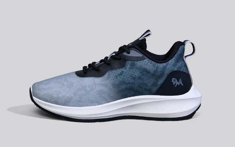 Men's Adaptive Fit Shoes The Spiffs : Grey-Black