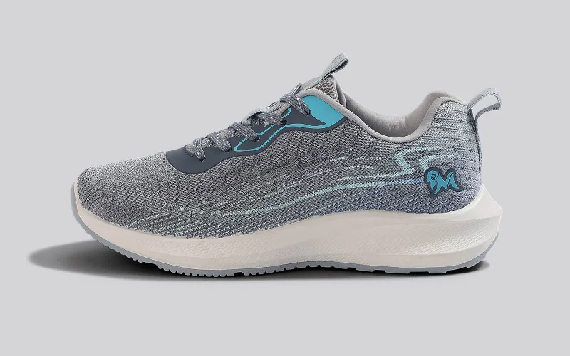 Best Offers On Lightweight And Flexible Shoes Trendy Casuals : Grey-Aqua Blue