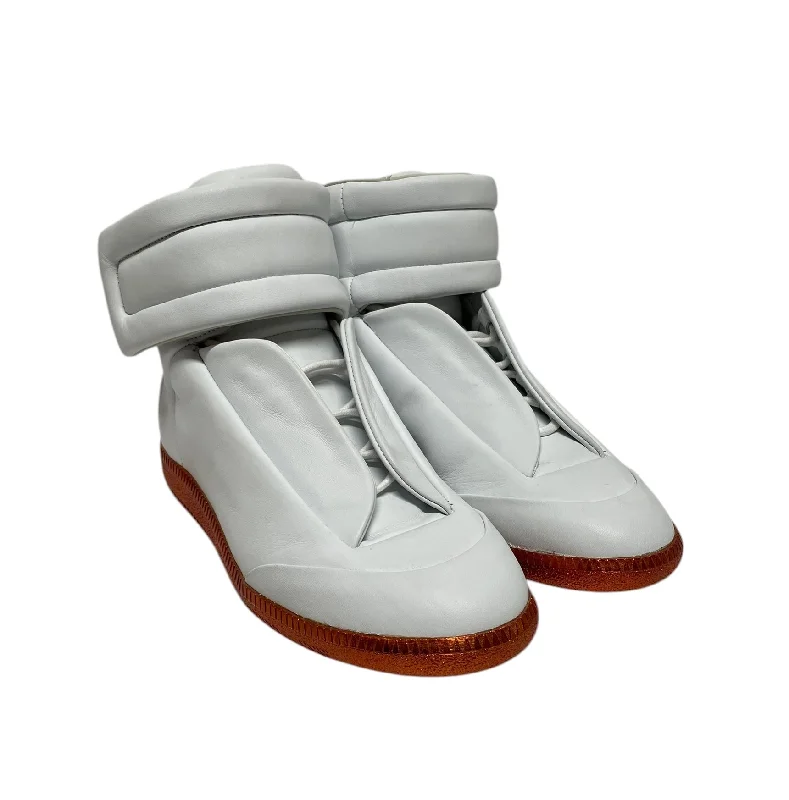 Maison Margiela/Hi-Sneakers/EU 38/Leather/WHT/metllic orange bottom