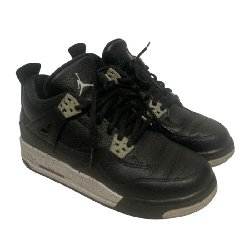 Jordan/Low-Sneakers/US 5.5/Leather/GRY/oreo retro 4s