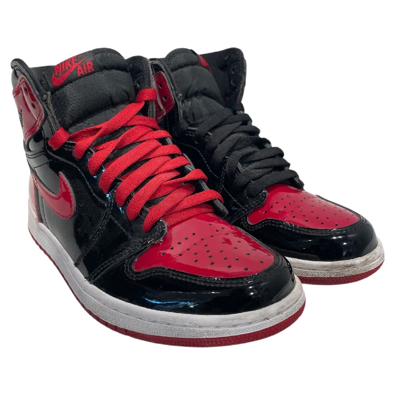 Jordan/Hi-Sneakers/US 6/Leather/RED/AJ1 HI PATENT RED