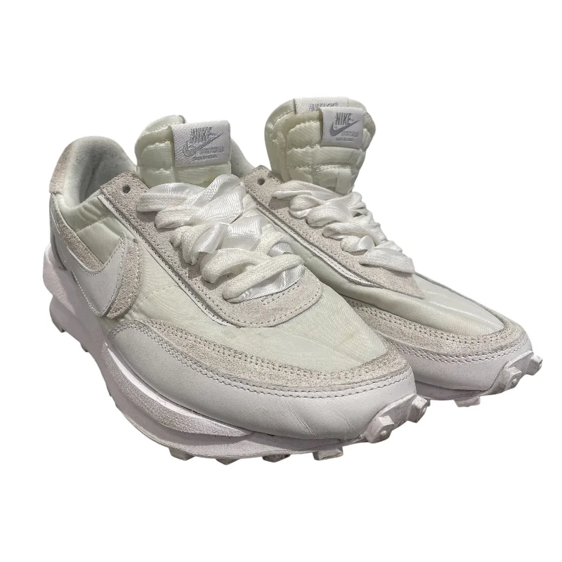 NIKE/Low-Sneakers/US 9/WHT/Sacai LD Waffle White Nylon