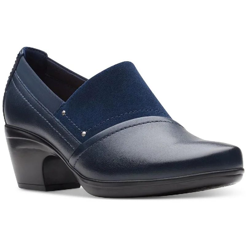 Emily Step Womens Leather Slip On Loafers