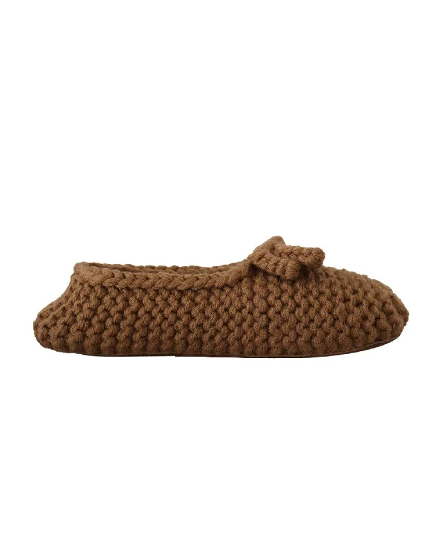 Dolce & Gabbana Wool Knit Slip On Ballerina Flats