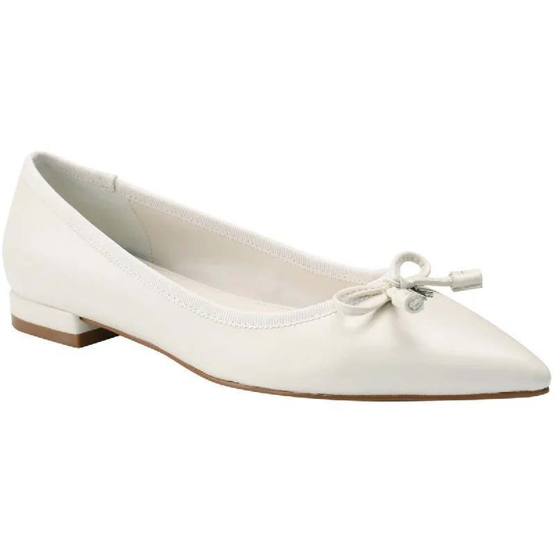 Kirra 2 Womens Faux Leather Pointed Toe Ballet Flats