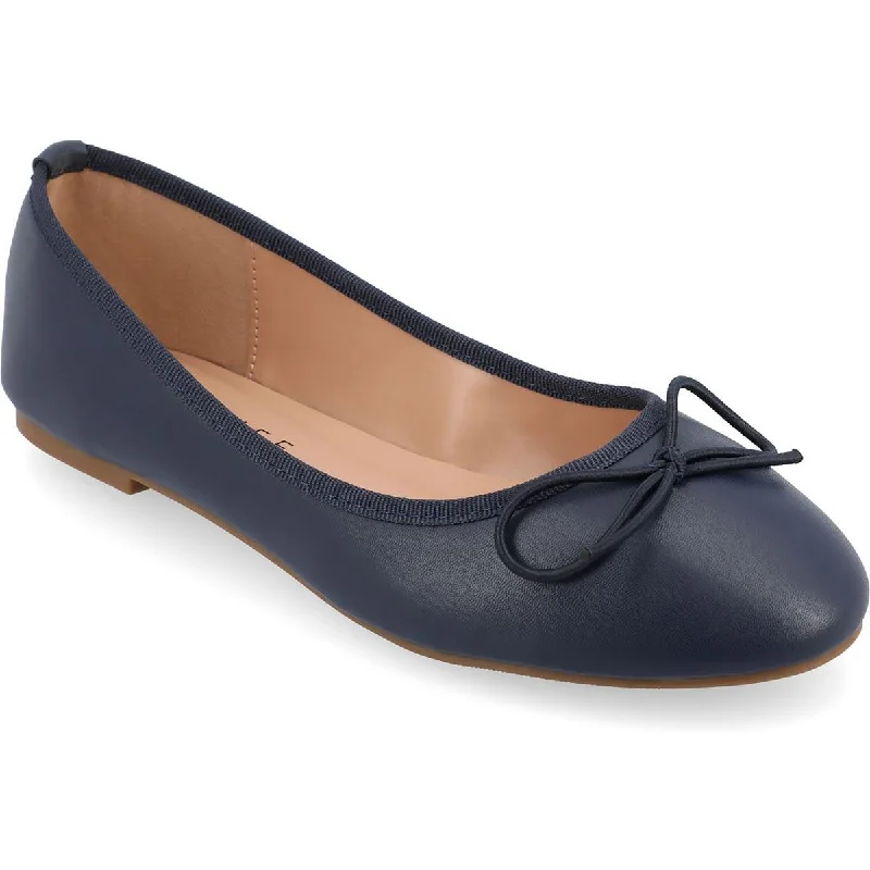 Womens Patent Cushioned Footbed Ballet Flats