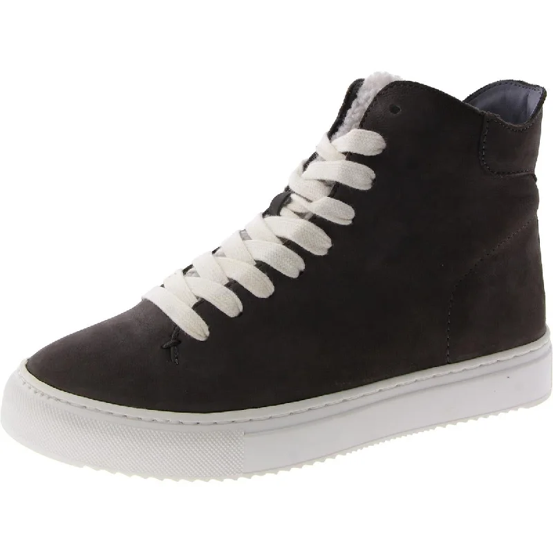 Pence Womens Leather Lifestyle High-Top Sneakers