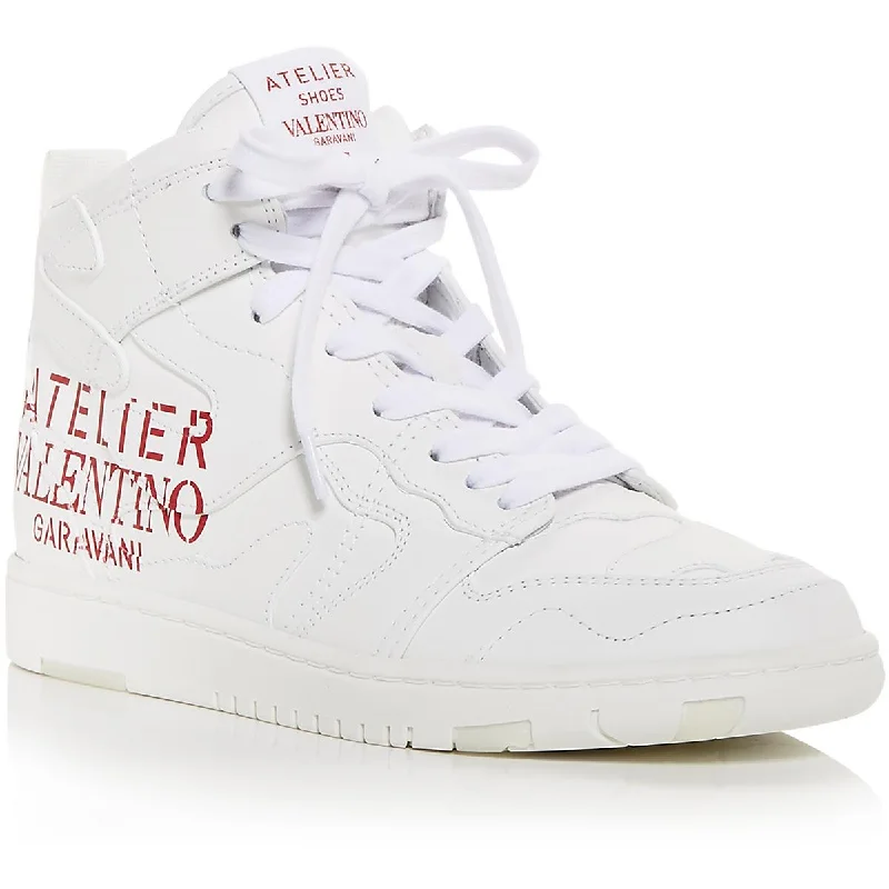 ATELIER Womens Patent Leather High-Top Casual And Fashion Sneakers