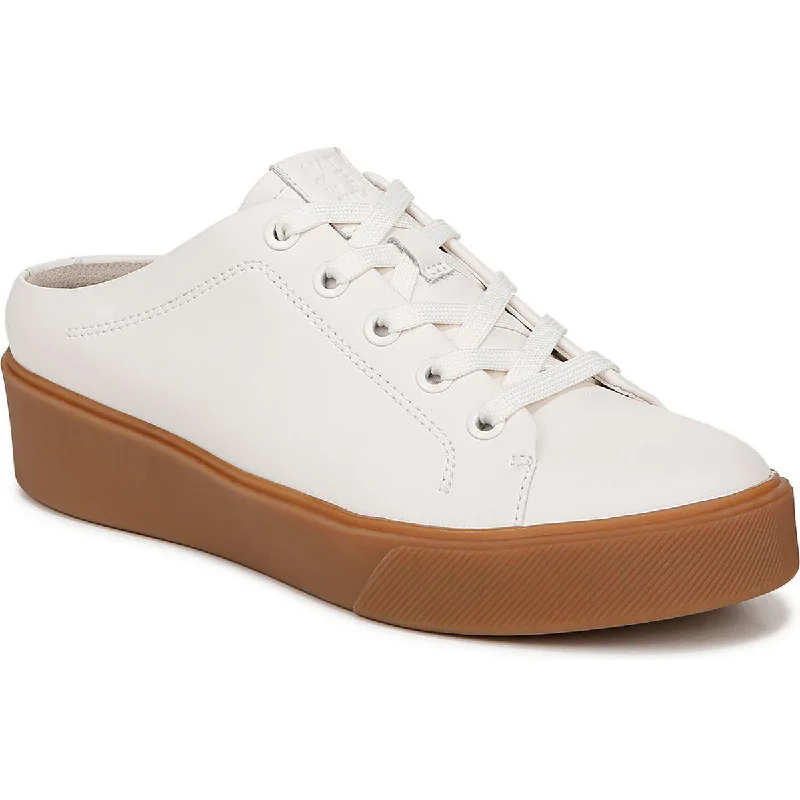 Morrison Mule Womens Leather Lace-Up Slip-On Sneakers