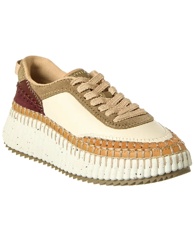 Chloé Nama Canvas & Leather Sneaker