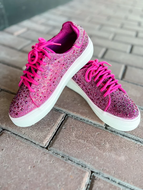 [Corkys] Bedazzle-Fuchsia Rhinestones