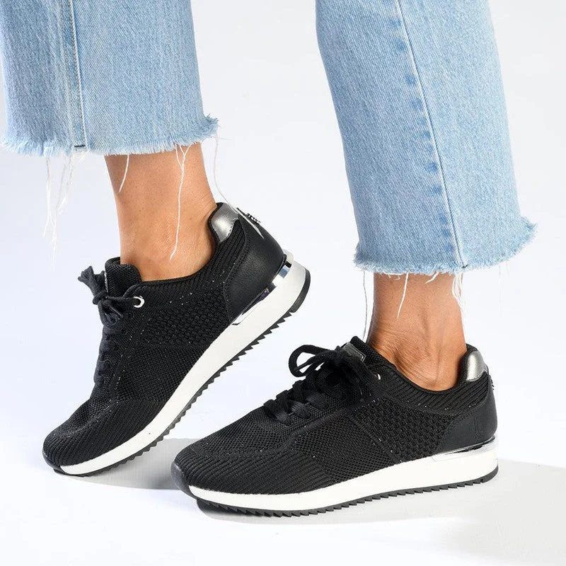 Hush Puppies Remy Flyknit Sneaker - Black