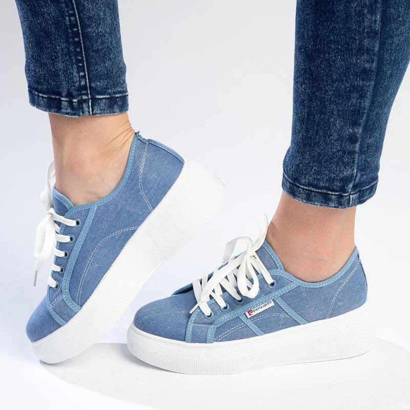 Pierre Cardin Catherine 2 Lace Up Sneaker - Denim